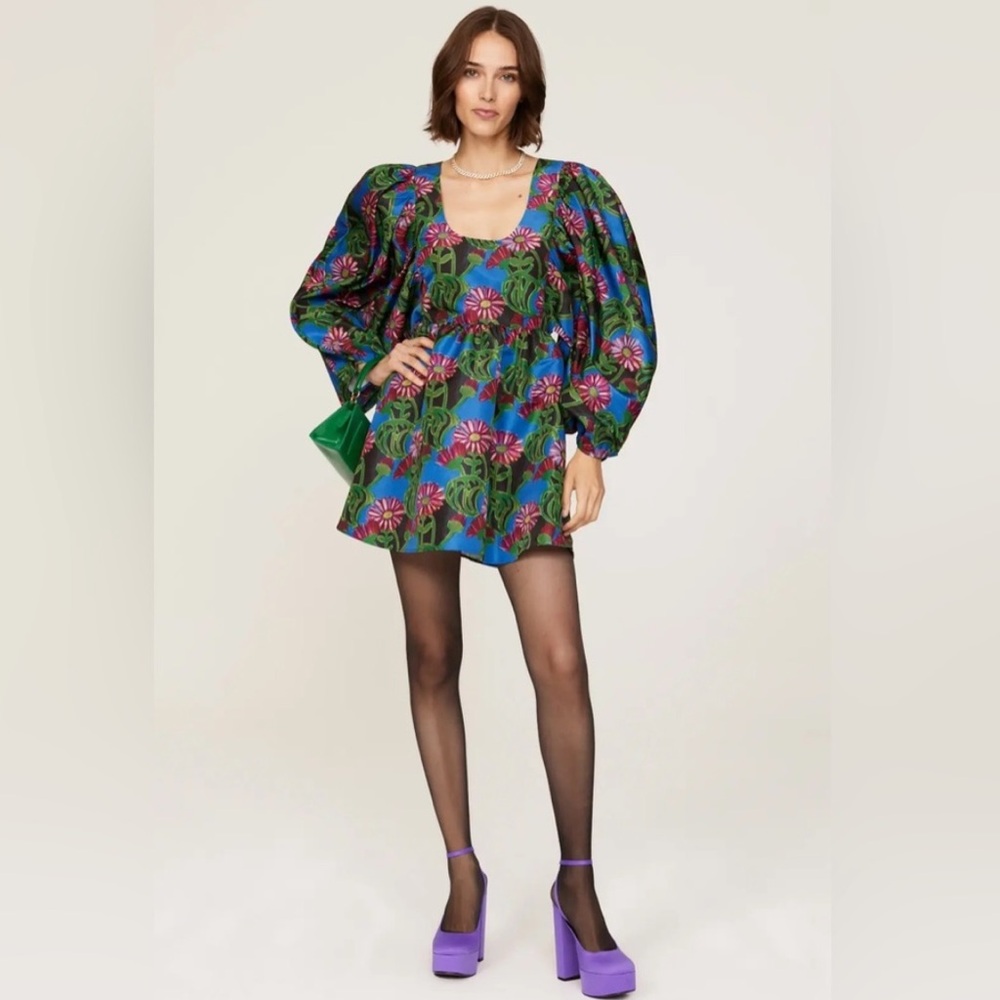 [La Double J] Dolly Puff-Sleeve Dress